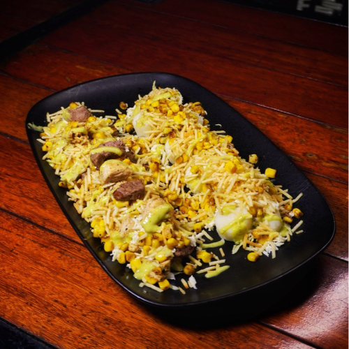 Chuzo desgranado de carne y pollo